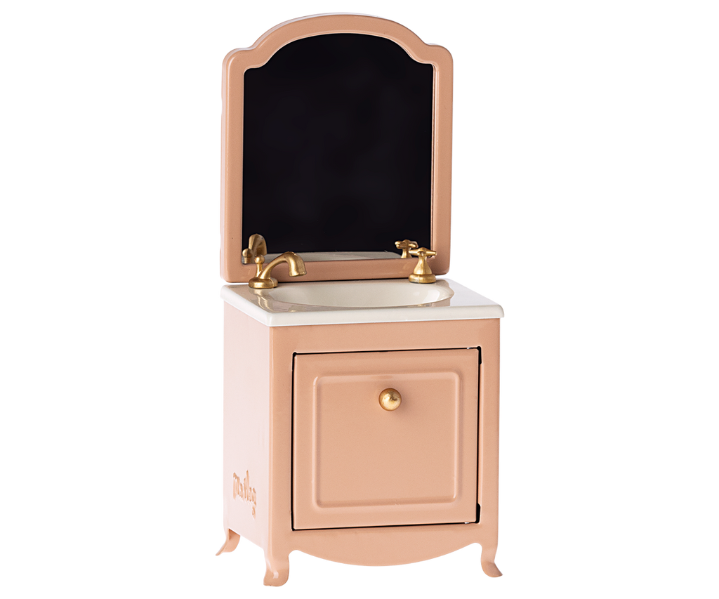 Maileg Sink with Mirror in Dark Powder