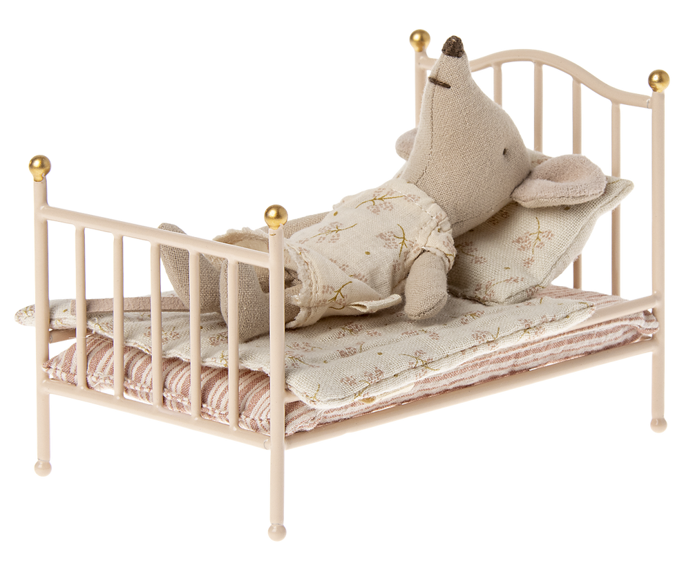 Maileg Vintage Bed for Mice in Rose