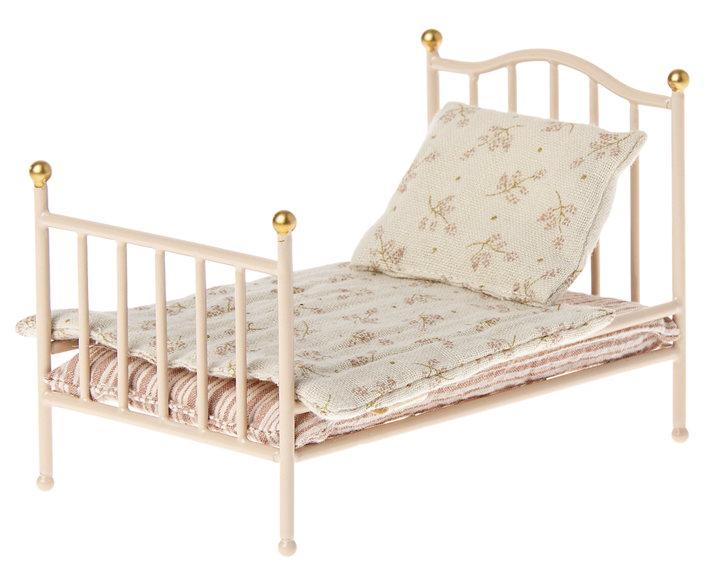 Maileg Vintage Bed for Mice in Rose