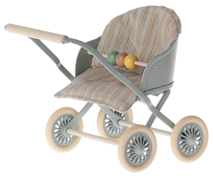 Maileg Baby Stroller in Blue