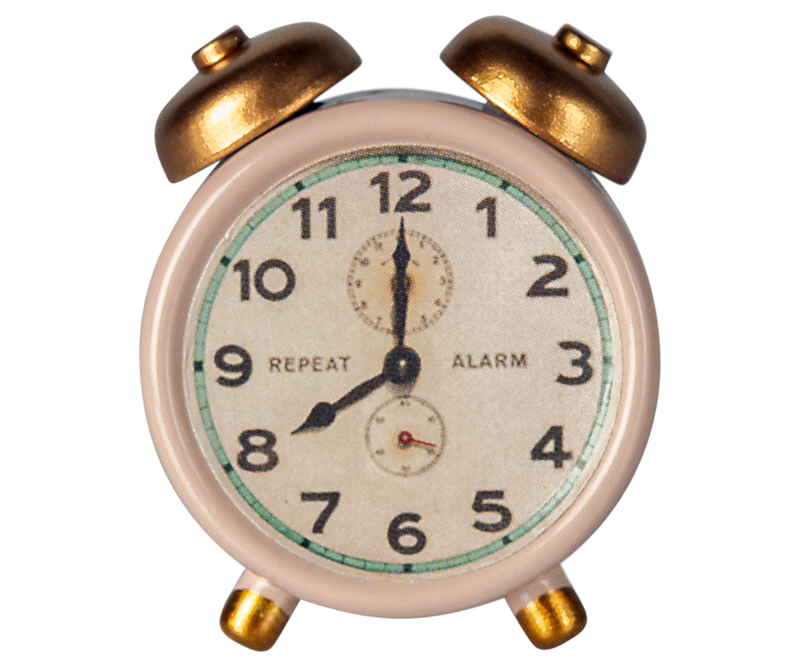 Maileg Mouse Alarm Clock in Powder