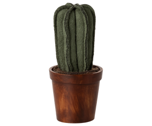 Maileg Flower Pot with Cactus with Toy Mouse