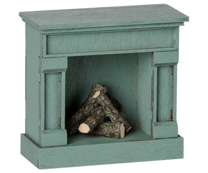 Maileg Fireplace with in Blue