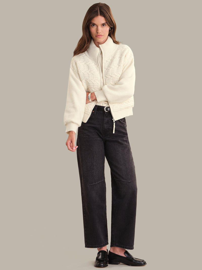 525 America Alpine Cozy Zip in Sea Salt