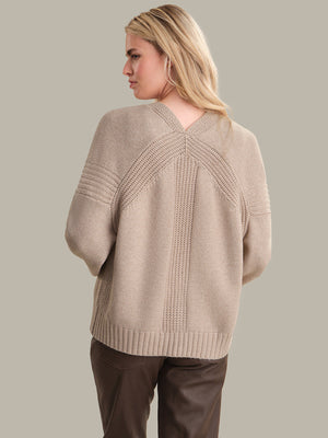 525 America Sola Cardigan in Toast Heather