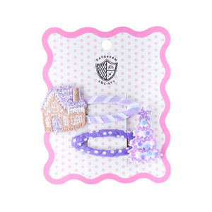 Daydream Society Gingerbread House and Tree Hair Clip Set