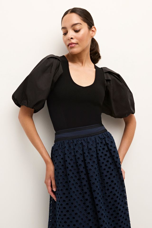 Marie Oliver Shayna Top in Black