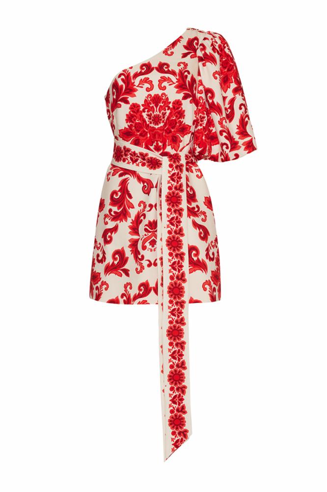 Cara Cara Lucia Mini Dress in Fiore Red