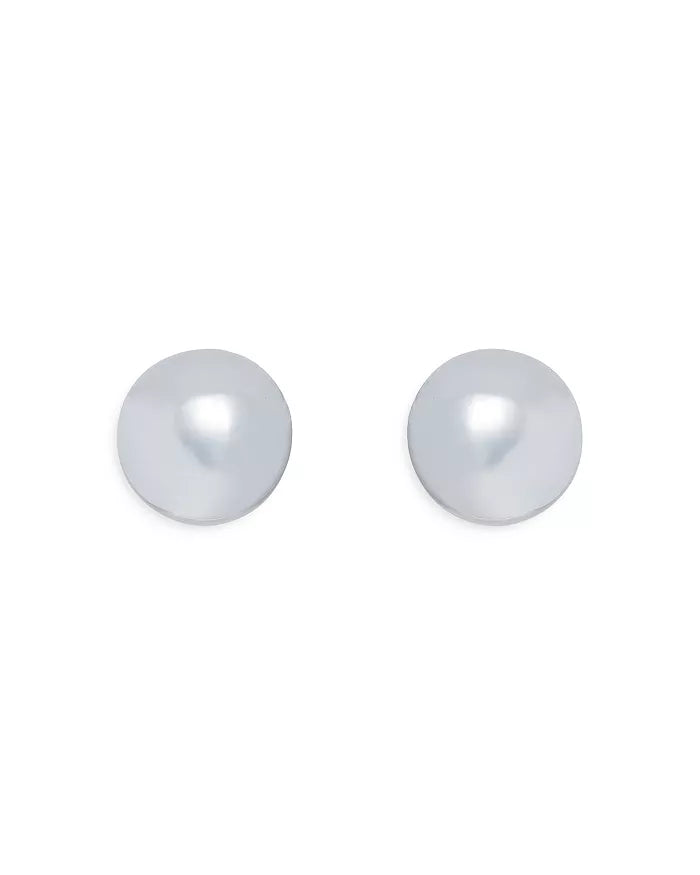 Lele Sadoughi Silver Dome Button Earrings