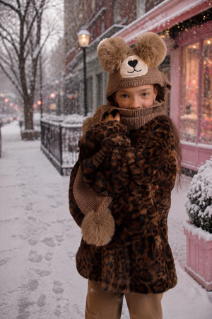 OMG  Miss Winny Teddy Hoodie Scarf