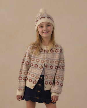 Rylee + Cru Cheyenne Cardigan in Floral Fair Isle