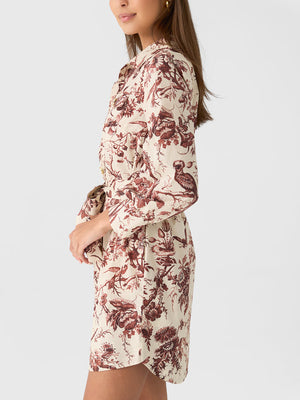 Cara Cara Villena Dress in Flora Toile