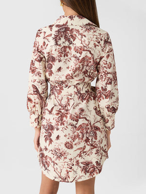 Cara Cara Villena Dress in Flora Toile