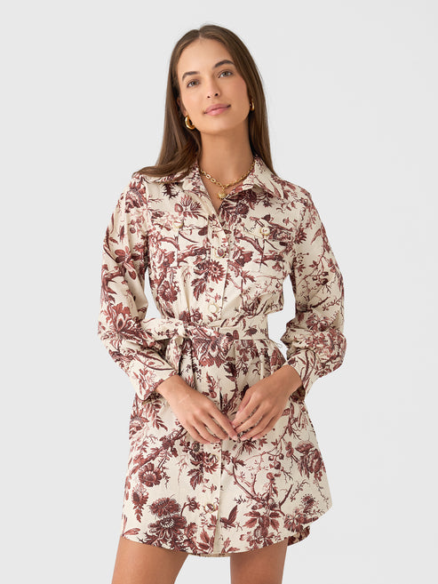 Cara Cara Villena Dress in Flora Toile
