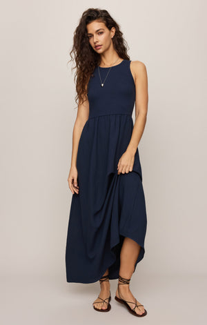 Z Supply Charlotte Midi Dress in Eclipse