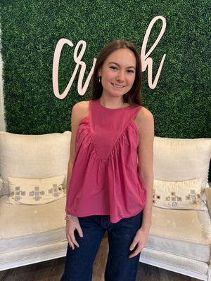 SUNCOO Paris Liam Blouse in Rosewood