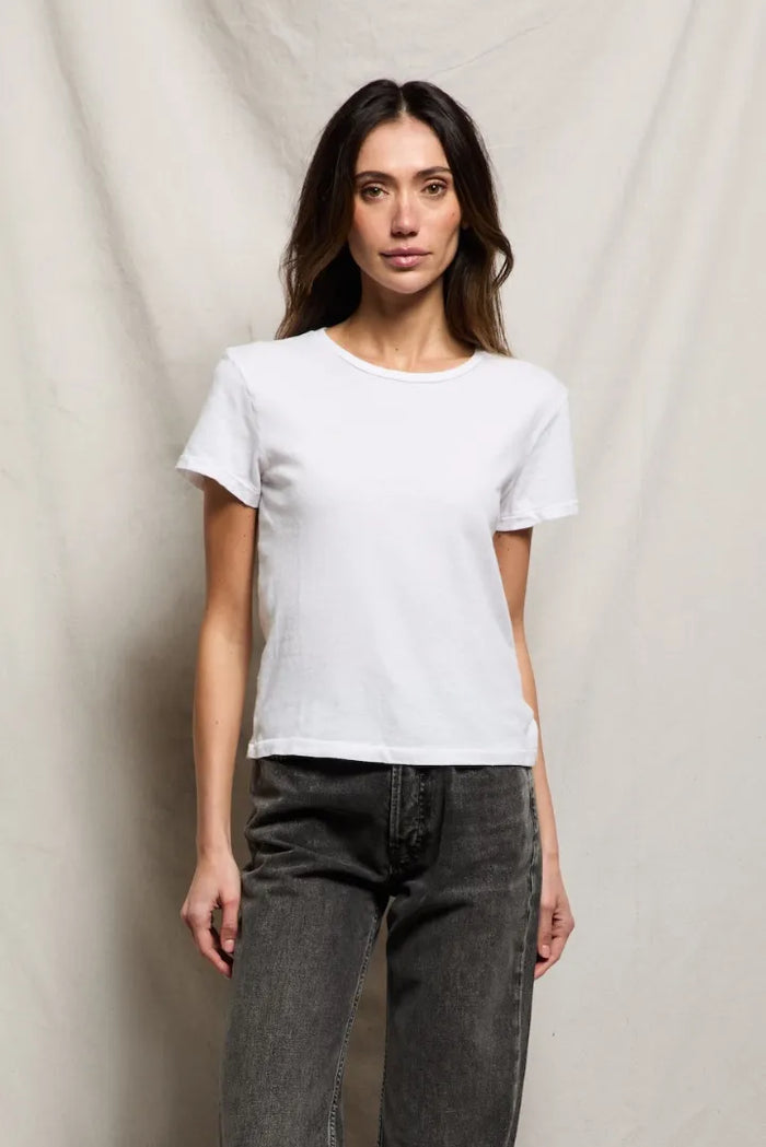 perfectwhitetee Recycled Cotton Lisa Slim Crew Tee - Multiple Colors!