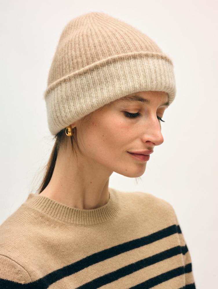 White + Warren Color Block Beanie - Multiple Colors!