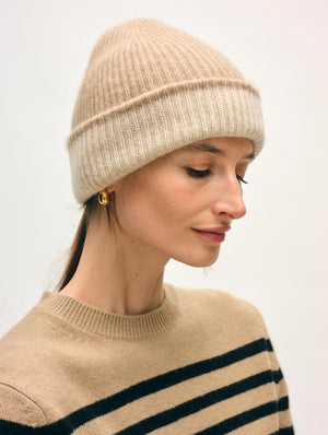 White + Warren Color Block Beanie - Multiple Colors!