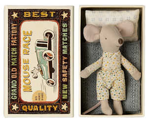 Maileg Little Brother Mouse in Matchbox