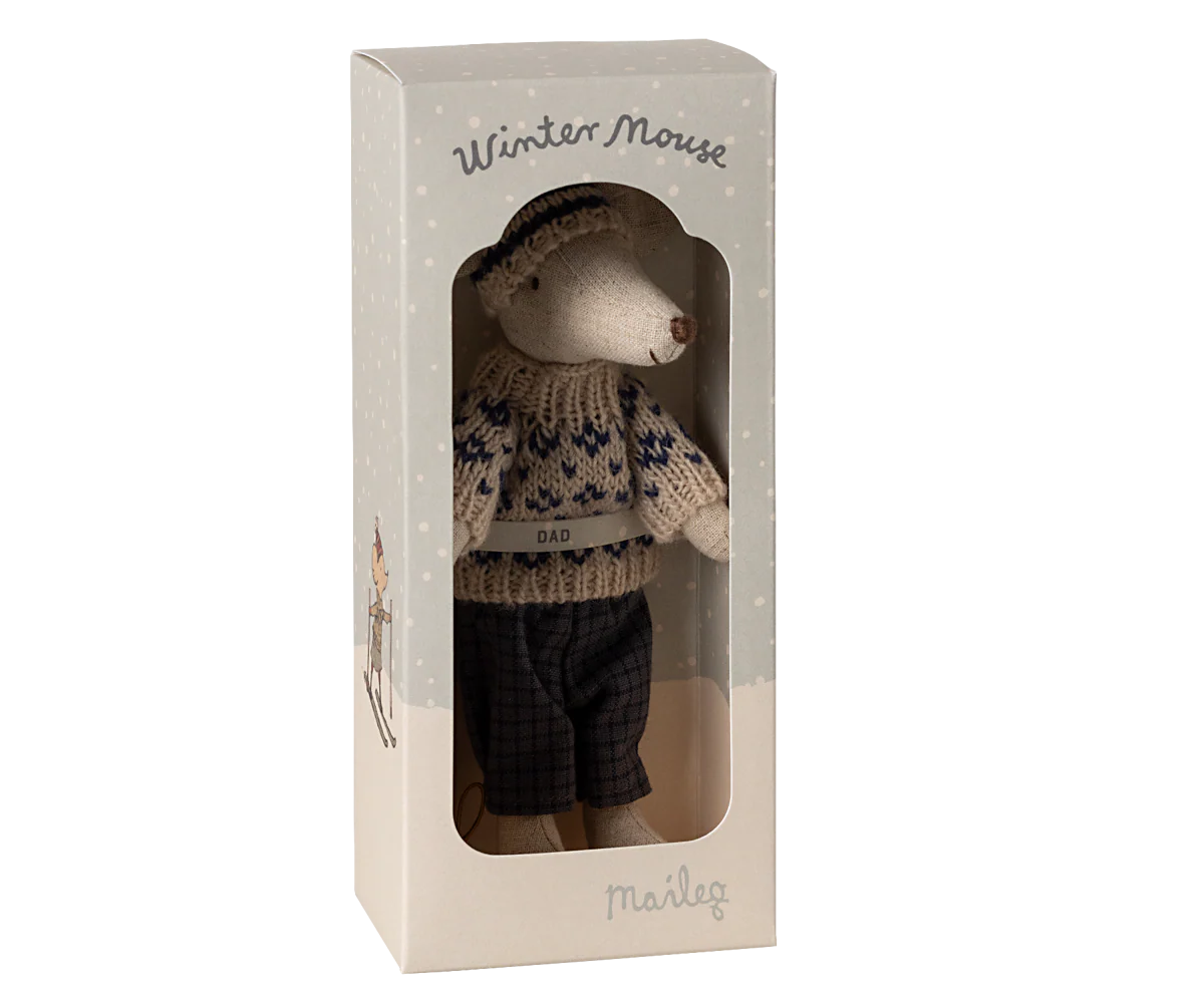 Maileg Dad Winter Mouse