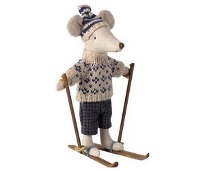 Maileg Winter Mouse with Ski Set - Dad