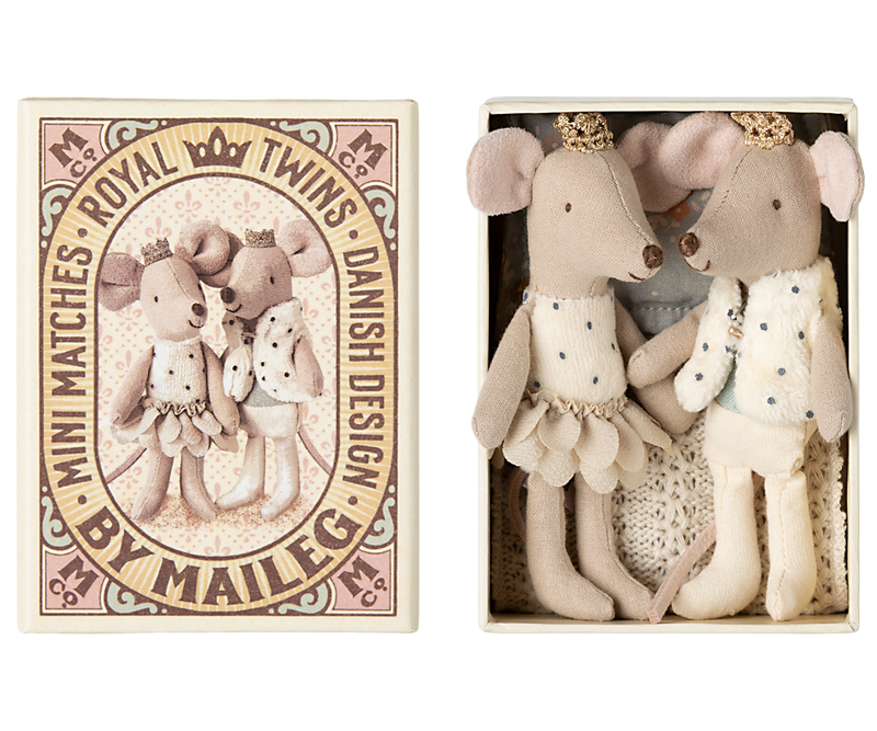 Maileg Royal Twins in a Matchbox