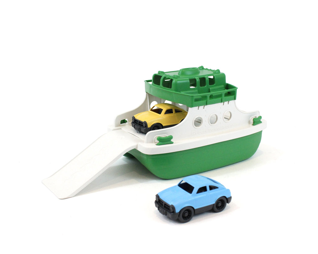 Greentoys Green and White Ferry Boat Toy