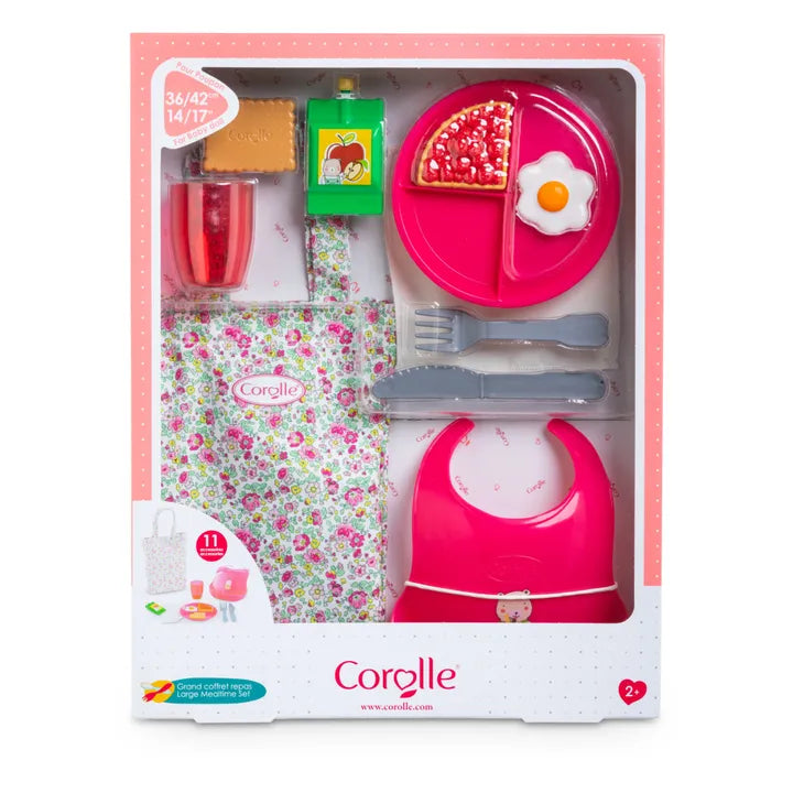 Corolle Large Mealtime Set for 14" and 17" Doll with Pie Slice