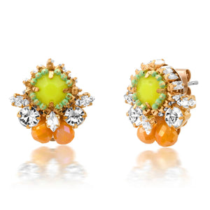 Tai Mixed Media Opaque Stone Studs (mult. colors)