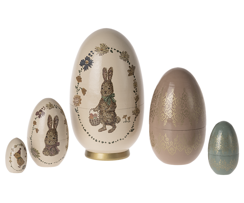 Maileg Easter 5-Piece Babushka Egg