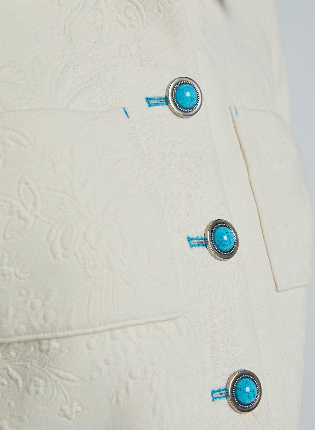 L'Agence Chita Crop Jacket in Ivory