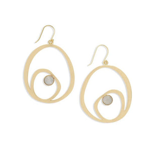 Ever Alice Ellis Earrings in Moonstone