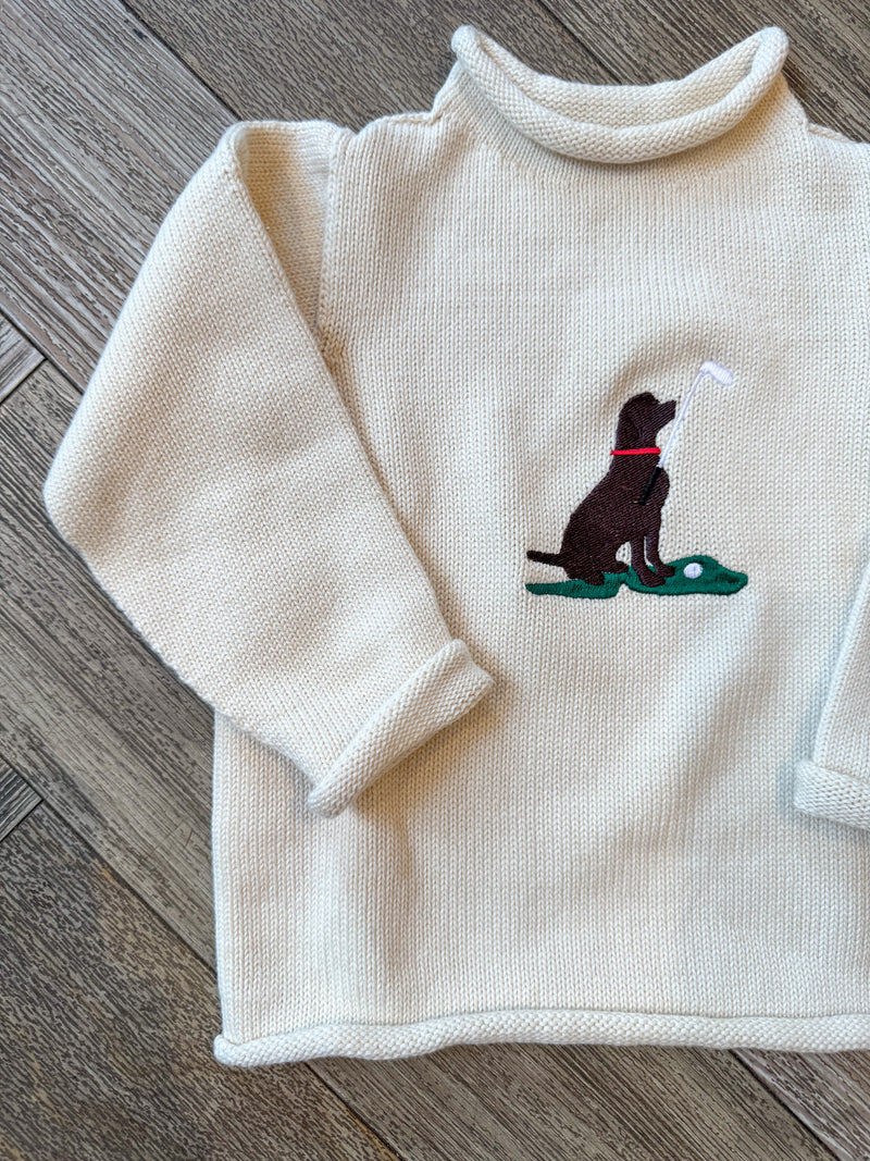 A Soft Idea Greenway Lab Roll Neck Sweater in Natural