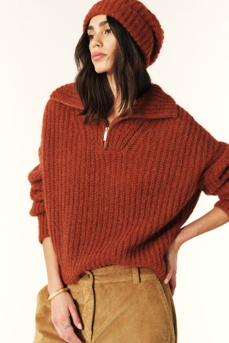 ba&sh Beltane Pullover Sweater in Ecureuil