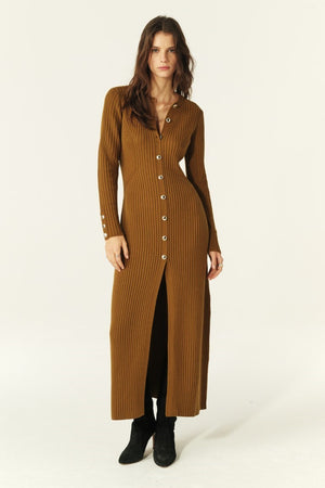 ba&sh Anisa Dress in Bronze