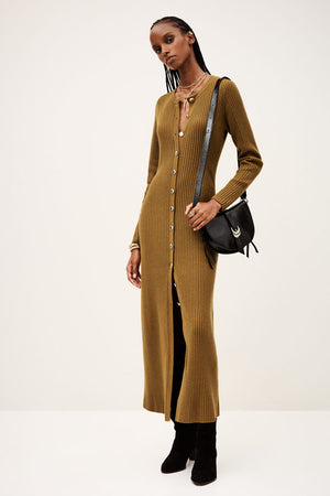 ba&sh Anisa Dress in Bronze