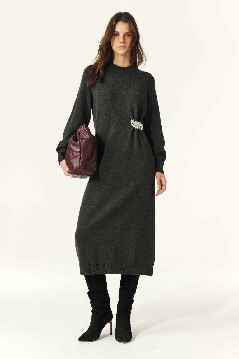 ba&sh Cynthia Dress in Carbon