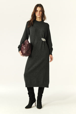 ba&sh Cynthia Dress in Carbon