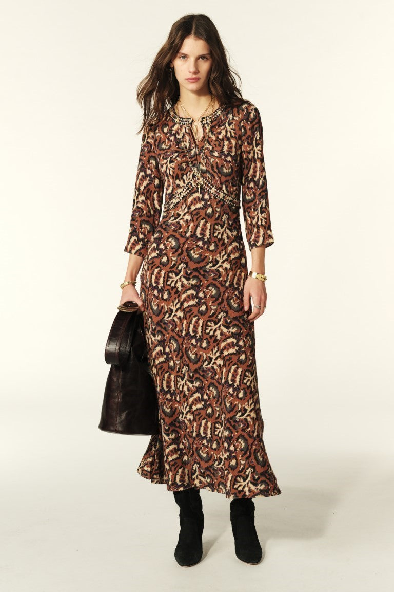 ba&sh Onoa Dress in Ocre