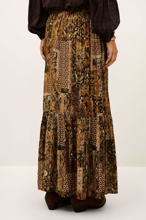ba&sh Pisca Skirt in Ocre