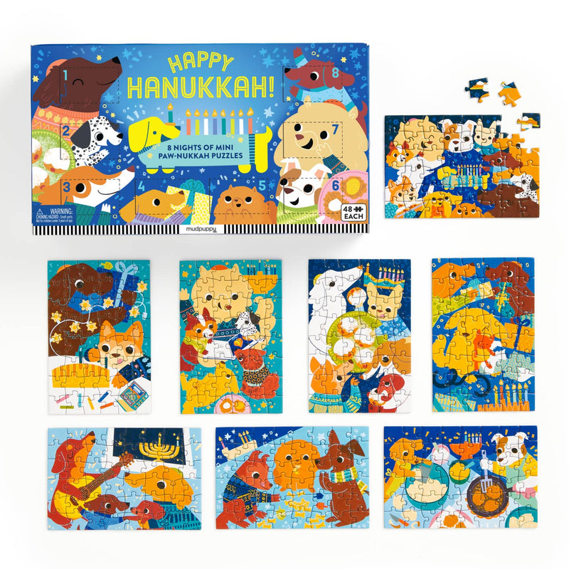 Mudpuppy Happy Hanukkah! Countdown Puzzle Set