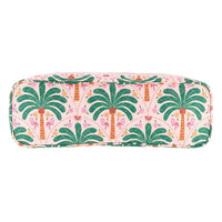 Bella Sleep Spa Quilted Hair Tool Bag in Pink + Palm Trees