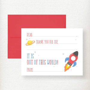 Kramer Drive Kids Space Fill in Thank You Note Card