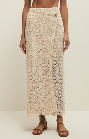 Z Supply Raquel Lace Skirt in Natural