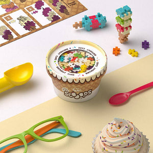Plus-Plus USA Scooops Birthday Cake Set