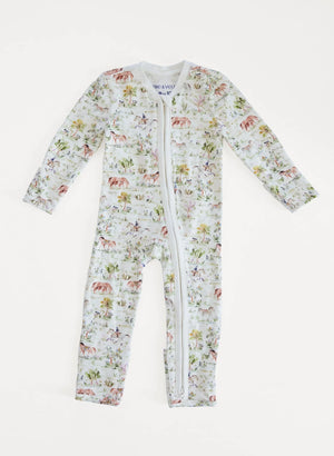 Timo & Violet Baby Zippered One Piece in Hunter Pace
