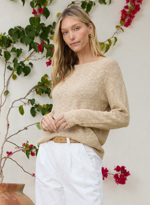 Stitches + Stripes Smith Pullover in Sand