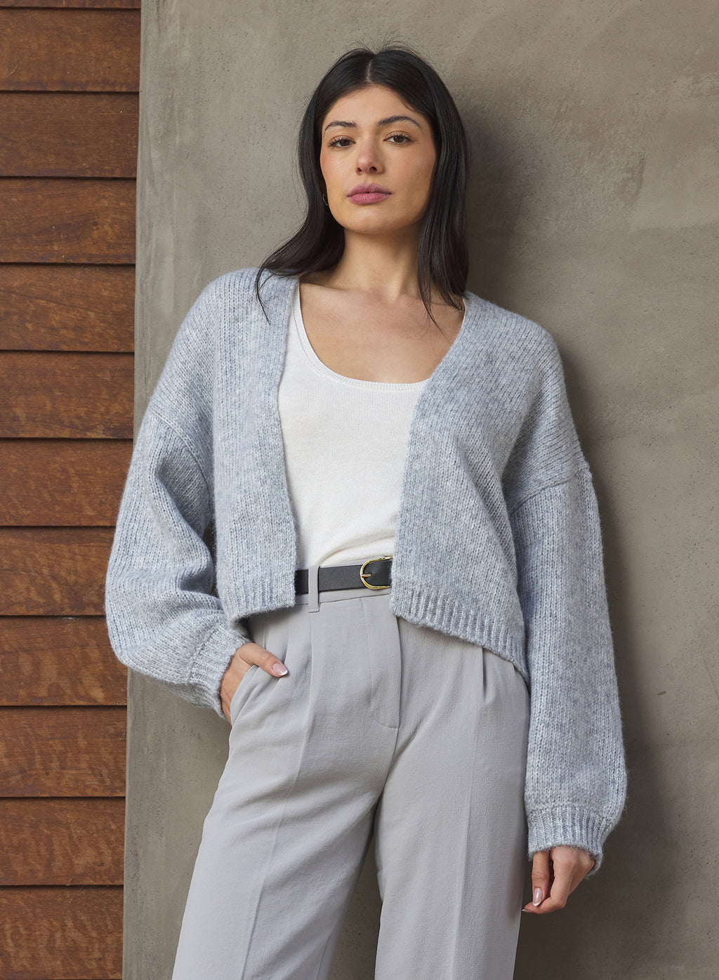 Stitches + Stripes Cigada Cardigan in Heather Grey