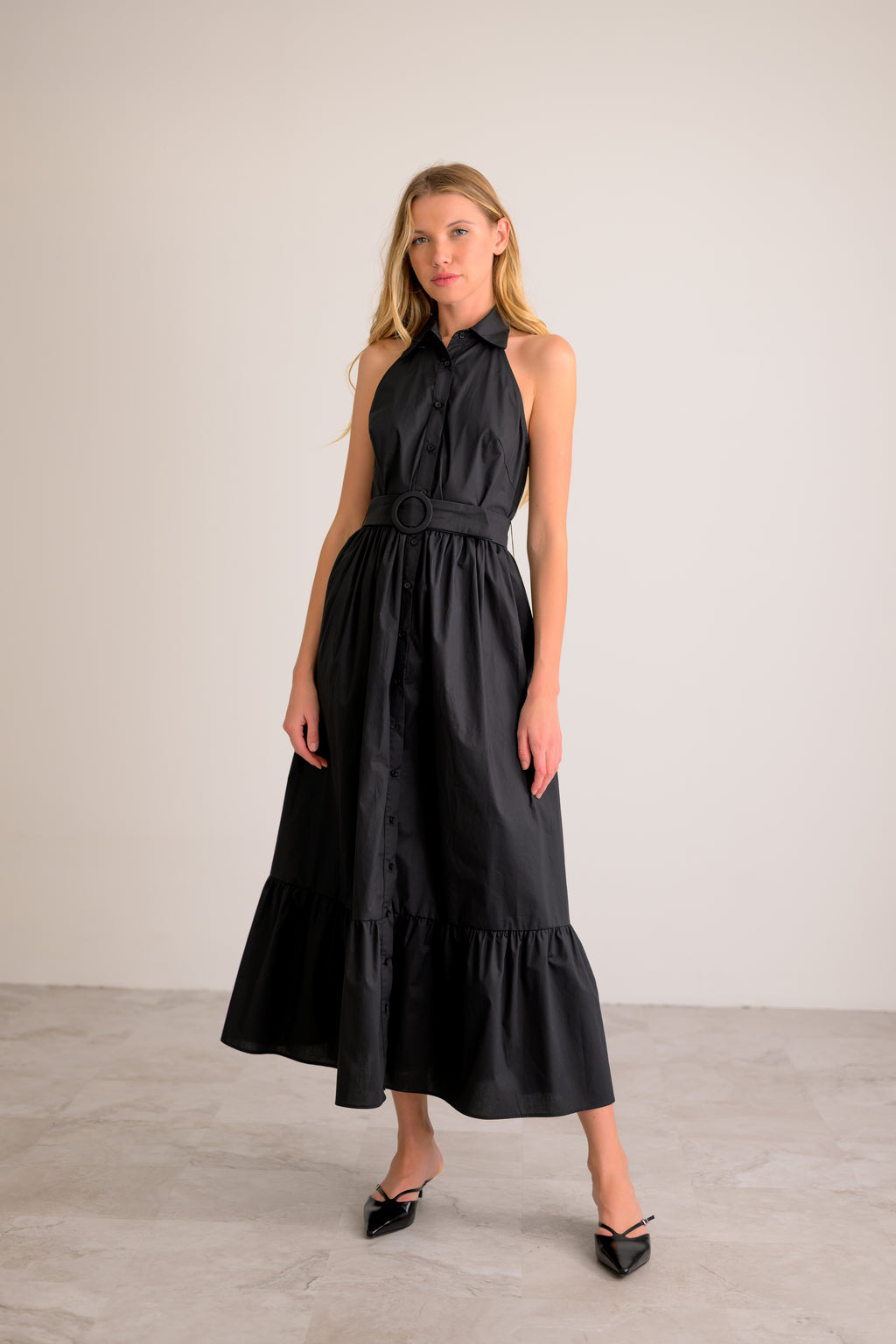 Lavender Brown River Dress in Black